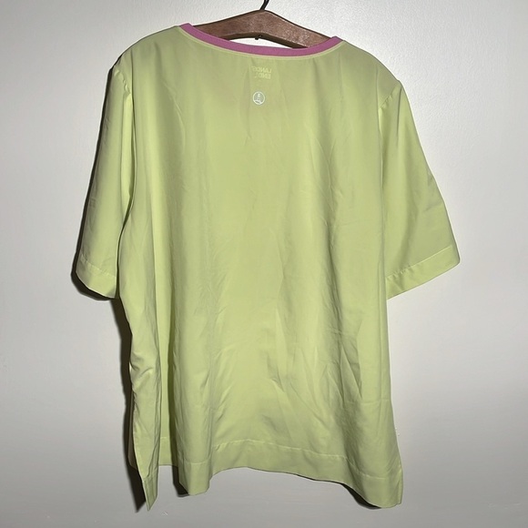 Lands End Neon Yellow Athletic Shirt - Picture 7 of 9